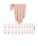Semi Cured Gel Nails Strips 20 Stickers Nail Wraps Soft Self-Adhesive Gel Nail Stickers Salon-Quality Gel Nail Strips for Nails French Tip Manicure UV/LED Lamp Required (331-Love) - Buy Online on GoSupps.com