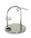 Premium Silver Shaving Brush Holder - Elegant & Durable | International Shipping Available - Buy Online on GoSupps.com