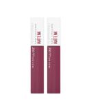 2 x Maybelline New York Superstay Matte Ink Liquid Lipstick - 165 Successful 165 Successful 2 count (Pack of 1) - Buy Online on GoSupps.com