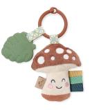 Itzy Ritzy Itzy Pal Infant Toy & Teether Includes Lovey  Crinkle Sound  Textured Ribbons & Silicone Teether  Mushroom - Buy Online on GoSupps.com