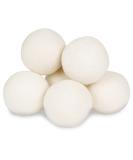Wool Dryer Balls - Smart Sheep 6-Pack - XL Premium Natural Fabric Softener Award-Winning - Wool Balls Replaces Dryer Sheets - Wool Balls for Dryer - Laundry Balls for Dryer White - Buy Online on GoSupps.com