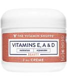 Vitamin Shoppe Vitamin E A and D Cream | Moisturizing and Rejuvenating Formula for Daily Use (2 oz) - Buy Now - Buy Online on GoSupps.com
