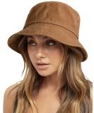 Washed Cotton Packable Bucket Hat for Women/Men - Dark Orange, Medium-Large - Buy Online on GoSupps.com