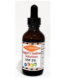 A2Z Organic Lugol's Iodine & Potassium Iodide 2% Solution 3000mcg - Liquid Thyroid Support Supplement 2 Fl Oz - Made in USA - Buy Online on GoSupps.com