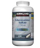 Kirkland Signature Glucosamine Sulfate 750mg - 420 Vegetarian Capsules - Buy Online on GoSupps.com
