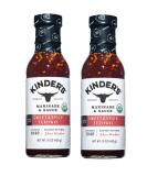 Kinder's Organic Sweet & Spicy Teriyaki Marinade & Dipping Sauce 2-Pack - 15 Oz (425g) Glass Bottles | Premium Quality - Buy Online on GoSupps.com