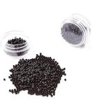 400pcs Black Vlasy Silicone Lined Nano Rings for Hair Extensions - Micro Nano Beads - Buy Online on GoSupps.com
