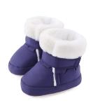 LACOFIA Baby Winter Shoes | Anti-slip Soft Sole Booties for Infant Girls Boys | 12-18 Months | Navy Blue - Buy Online on GoSupps.com