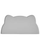 Waterproof Silicone Septillar Bowl Underlay for Cats & Dogs | Slip-Proof Feed Pad | Dark Gray 52x30 cm - Buy Online on GoSupps.com