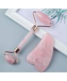 Buy Jade Roller & Rose Quartz Gua Sha Set for Skincare | Best International Shipping - Buy Online on GoSupps.com