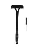 Brnoo Back Razor for Men | Extra Long Handle & Foldable Body Hair Cutter | Professional Black Back Blade (No Blade) - Buy Online on GoSupps.com