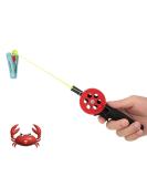 Jadeshay Fishing Rod 2Pcs Fishing Children's Fishing Rod Crab Fishing Rod Mini Portable ICE Fishing Rod with Clip for Shrimp Crab Child Gift - Buy Online on GoSupps.com