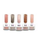 Acrylic Color Powder Set - Rose Quartz Collection for Nail Design | RM Beautynails 5 Pack (5x 10g) - International Shipping Available - Buy Online on GoSupps.com
