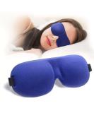 Sleep Eye Mask 2 Pack - Soft Cooling Foam Anti-Fog Adjustable Elastic Strap - Blue - Buy Online on GoSupps.com