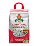 Laxmi Brand Extra Long Grain Basmati Rice with Free Saffron - 10lb - Made Pure & Fresh - Tradition of Quality Since 1972 - Product of India - Buy Online on GoSupps.com