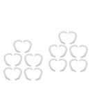 10 Pairs White Silicone Ear Correction Support Protruding Valgus Correctors - Discreet External Tape for Auricle - 4.4x3.6cm - Buy Online on GoSupps.com