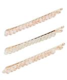 Kitsch Blush Mauve Beaded Bobby Pins - Set of 3 | Stylish Hair Accessories - Buy Online on GoSupps.com