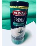 Weiman Granite Wipes Canister 30 Count - Effective Cleaning for All Your Surfaces | International Shipping Available - Buy Online on GoSupps.com