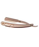 Stainless Steel Folding Straight Edge Barber Razor - Sicastar Rose Gold | Single Edge Replaceable Blades for Double Edge Shaving - Buy Online on GoSupps.com