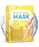 Mask London Foot Peel Mask - Exfoliating Treatment for Callus, Cracked Heels, and Hard Skin - Moisturizing Foot Mask for Baby Soft Feet - Buy Online on GoSupps.com