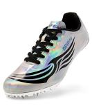 Track and Field Racing Shoes for Men, Women, and Kids - Professional Sprint Sport Sneakers in Silver 5.5 - Buy Online on GoSupps.com