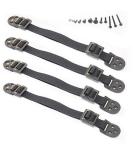 Boxiki Kids Heavy Duty Anti-Tip Furniture Straps - Set of 4, Adjustable TV Wall Anchor and Earthquake Restraint Straps for Child Safety (Black) - 2 Pairs - Buy Online on GoSupps.com
