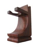 Mission Style Walnut Finish Shave Stand for Razor and Brush | Fits Standard Size Shave Brushes (22mm Knots or Less) - Buy Online on GoSupps.com