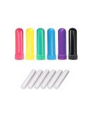 HLLMX 6 PCS Essential Oil Inhaler Tubes Set - Refillable Aromatherapy Nasal Blanks for Congestion Relief - Buy Online on GoSupps.com