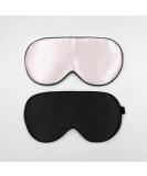 Townssilk 100% Silk Sleep Mask 2pcs Set - Adjustable Strap, Comfortable & Super Soft Eye Mask in Black & Pink - Buy Online on GoSupps.com