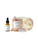 Natural Healing Amethyst Set with Aroma Diffuser - Stone Ornament Gift Box | International Shipping Available - Buy Online on GoSupps.com