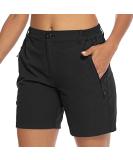 TBMPOY Women's Hiking Cargo Shorts - Quick Dry, Lightweight & Breathable | Outdoor Active Shorts with Pockets - Black, Medium - Buy Online on GoSupps.com