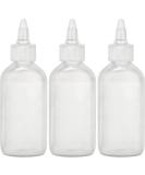 BRIGHTFROM Twist Top Applicator Bottles 4 oz - 3 Pack | Refillable Squeeze Plastic Bottles | Leak Proof & Multi Purpose - Buy Online on GoSupps.com
