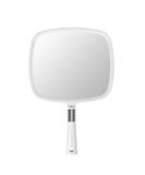 Large Snowflakes Hand Mirror with Handle - Handheld Hairdresser Mirror (White) - Buy Online on GoSupps.com