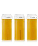 Kosmetex Honey Wax Cartridge Roll-on | 100ml Depilatory Warm Wax for Body Hair Removal | Set of 3 - Ideal for International Shipping - Buy Online on GoSupps.com
