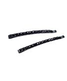 XIAOL Black Crystal Rhinestone Barrettes - Shiny Hair Pins for Women (2pcs) - Buy Online on GoSupps.com
