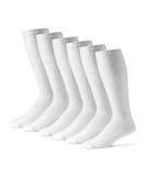 Physicians' Choice Diabetic Socks for Men - Over the Calf 12-Pack, White, Size 10-13 - Buy Online on GoSupps.com