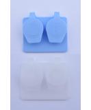 Buy Flip Top Contact Lens Case - 2-Pack Light Blue/Clear | Free Shipping on $25+ Orders - Buy Online on GoSupps.com