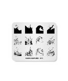 Nail Art Stamping Plate Natural Sea Waves Template - Alexnailart NA011 - Buy Online on GoSupps.com