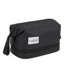 Buy Generic WQND Double Makeup Bag - Stylish Black Polyester for International Shipping - Buy Online on GoSupps.com