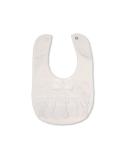 Cute Baby Bandana Bib for Boys and Girls - Infant Feeding and Weaning, 3-6 Months - White Cotton with Lace Ribbon Trim - Buy Online on GoSupps.com