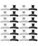 XINGYHENG 24Pcs Large Butterfly Hair Clamps - Black and White Plastic Clips for Hairdressing and Hair Positioning - Buy Online on GoSupps.com