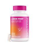 Pink Stork Labor Prep Capsules - Pregnancy & Postpartum Essentials with Evening Primrose Oil, Red Raspberry Leaf, Folate, and Calcium - 1 Month Supply - Buy Online on GoSupps.com