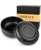 QSHAVE Stainless Steel Shaving Bowl with Lid - 4 Large Deep Size, Matte Black Chrome Coating - Buy Online on GoSupps.com