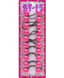 Tara Girls Twinbead Bubble Ball Ponytail Elastics 10-Piece Set in Pink - Buy Online on GoSupps.com