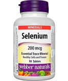 Webber Naturals Selenium 200mcg | 90 Tablets | Powerful Antioxidant Support - Buy Online on GoSupps.com