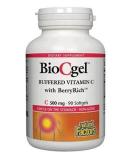 Natural Factors BioCgel Buffered Vitamin C 500 mg with BerryRich | 90 Softgels - Boost Immunity & Antioxidant Support - Buy Online on GoSupps.com