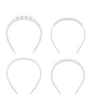4-Piece Pearl Rhinestone Hair Band Set | White Pearl Headbands for Women & Girls | Perfect for Birthdays Valentine's Day Christmas Weddings & Parties | Stylish Hair Accessories - Buy Online on GoSupps.com