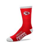 Kansas City Chiefs Youth Size Crew Socks | NFL Deuce Team Logo | Ages 4-8 - Buy Online on GoSupps.com