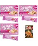 Skinny Crunch Bars Light Raspberry and White Chocolate x3 Packs with Kitchenfella Healthy Challenge - Buy Online on GoSupps.com