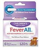 FEVERALL CHILD SUPPOS 120 MG Size: 6 - Buy Online on GoSupps.com